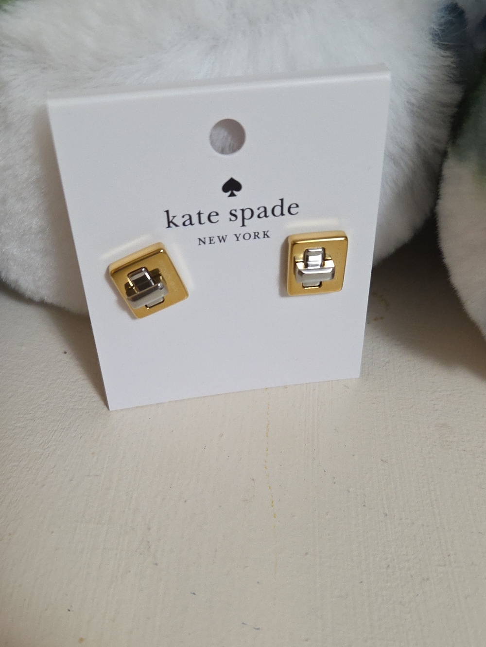 NWT Kate spade Gold and Silver Stud Earrings